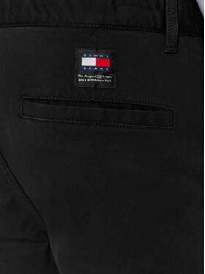 Tommy Jeans Spodnie materiałowe Austin DM0DM18341 Czarny Slim Fit
