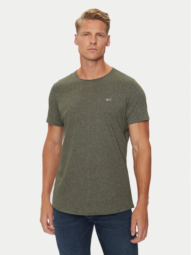 Tommy Jeans T-Shirt Jaspe DM0DM09586 Khaki Slim Fit