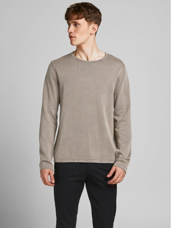 Jack&Jones Sweter Leo 12174001 Brązowy Regular Fit