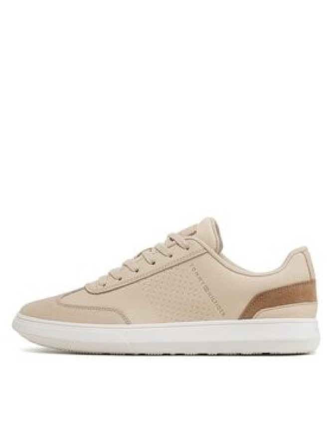 Tommy Hilfiger Sneakersy Corporate Seasonal Cup Leather FM0FM04491 Beżowy