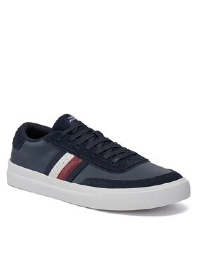 Tommy Hilfiger Sneakersy Th Cupset Rwb Lth FM0FM04975 Granatowy