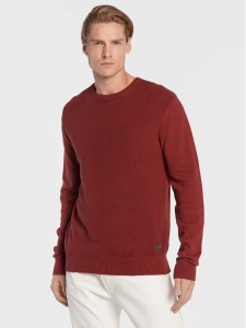 Brave Soul Sweter MK-23BOSE Brązowy Regular Fit