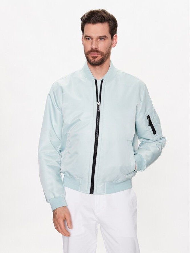 Calvin Klein Kurtka bomber Hero K10K109907 Niebieski Relaxed Fit