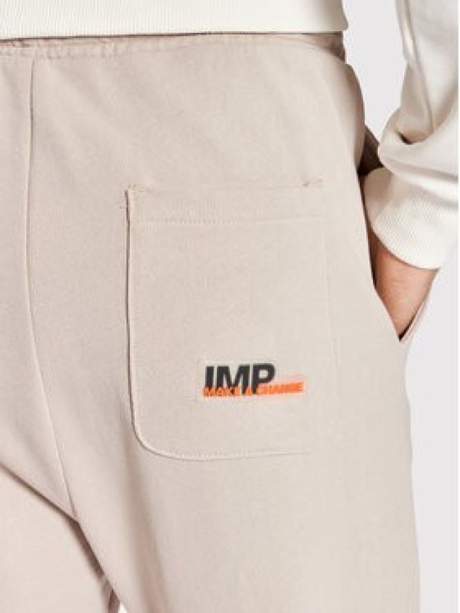 Imperial Spodnie dresowe PD5UDBY Beżowy Regular Fit