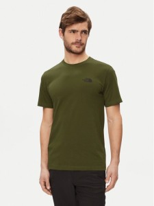 The North Face T-Shirt Simple Dome NF0A87NG Zielony Regular Fit