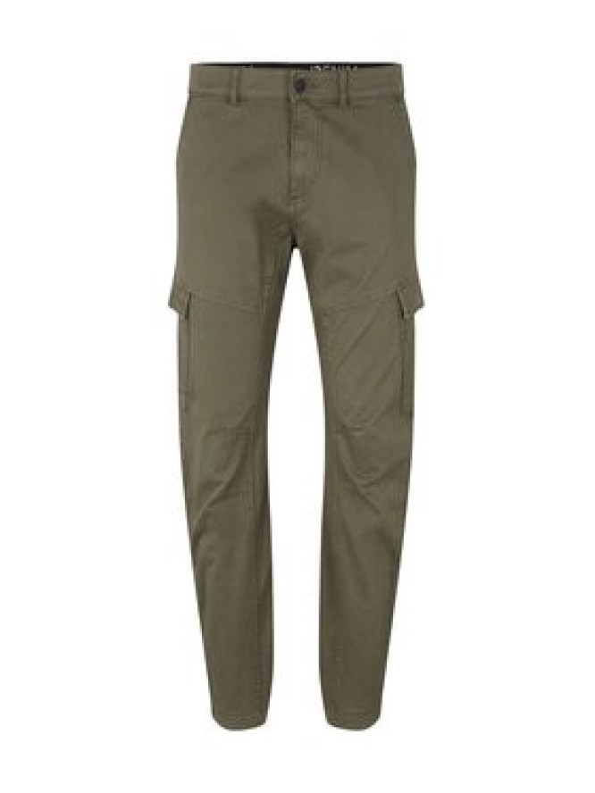 Tom Tailor Denim Spodnie materiałowe 1032860 Zielony Slim Fit