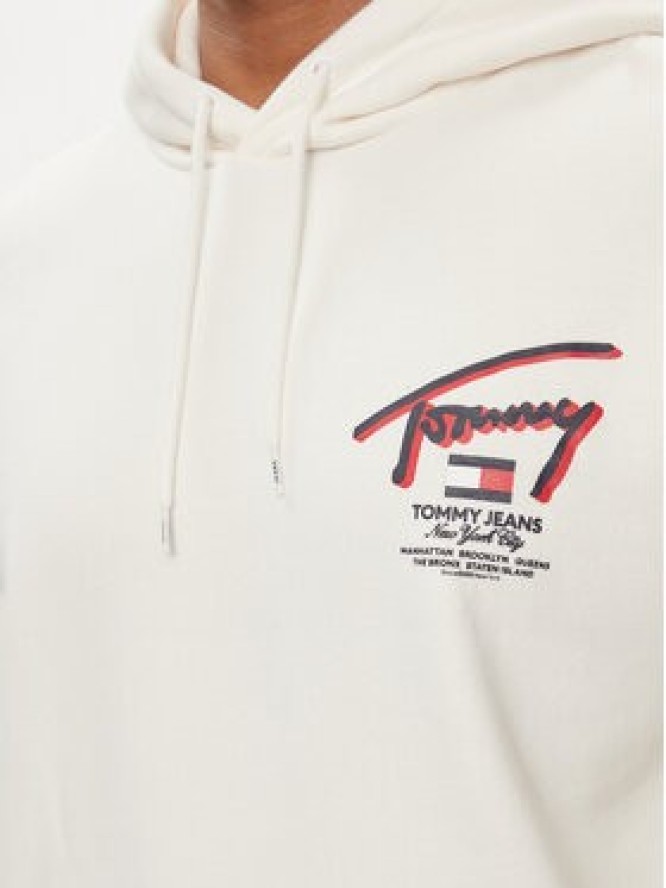 Tommy Jeans Bluza 3D Street DM0DM18647 Biały Regular Fit