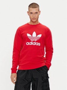 adidas Bluza adicolor Classics Trefoil IA4855 Czerwony Regular Fit