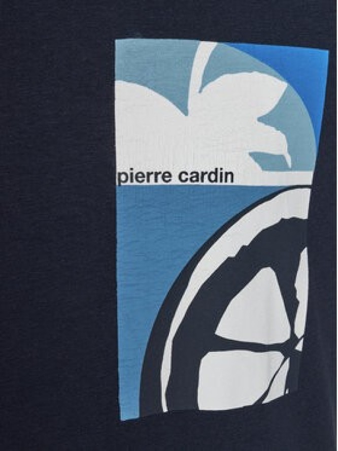 Pierre Cardin T-Shirt 21060/000/2102 Granatowy Modern Fit