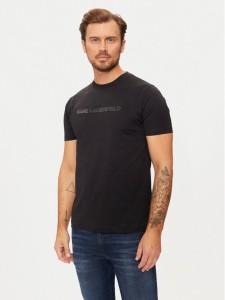 KARL LAGERFELD T-Shirt 755065 544242 Czarny Regular Fit