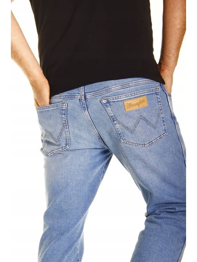 Wrangler Dżinsy "Texas Slim" - Slim fit - w kolorze błękitnym rozmiar: W46/L34