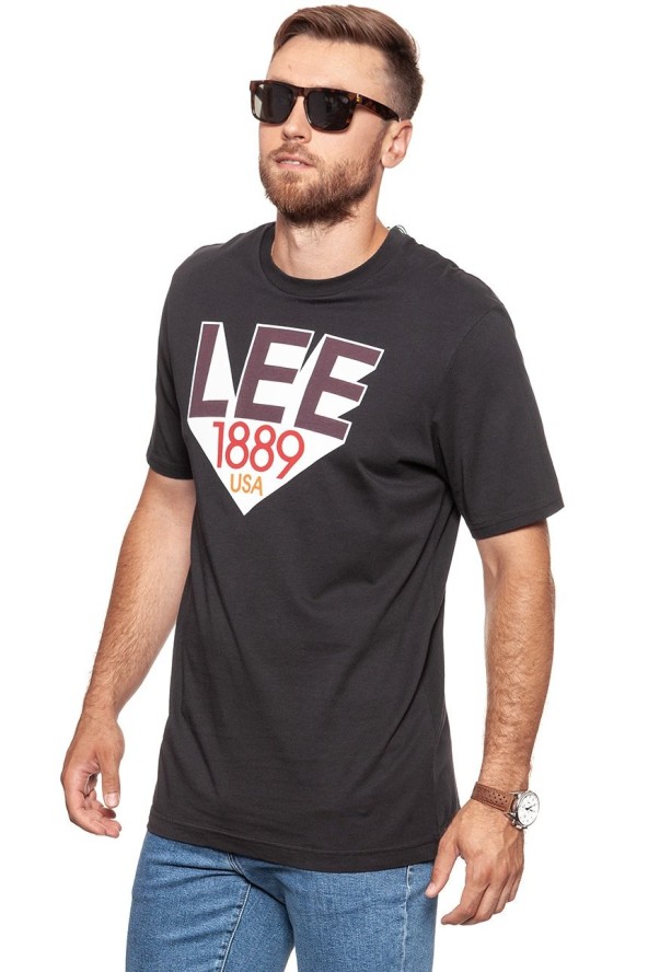 LEE T SHIRT RETRO T FADED BLACK (TALL) L63UAIKD