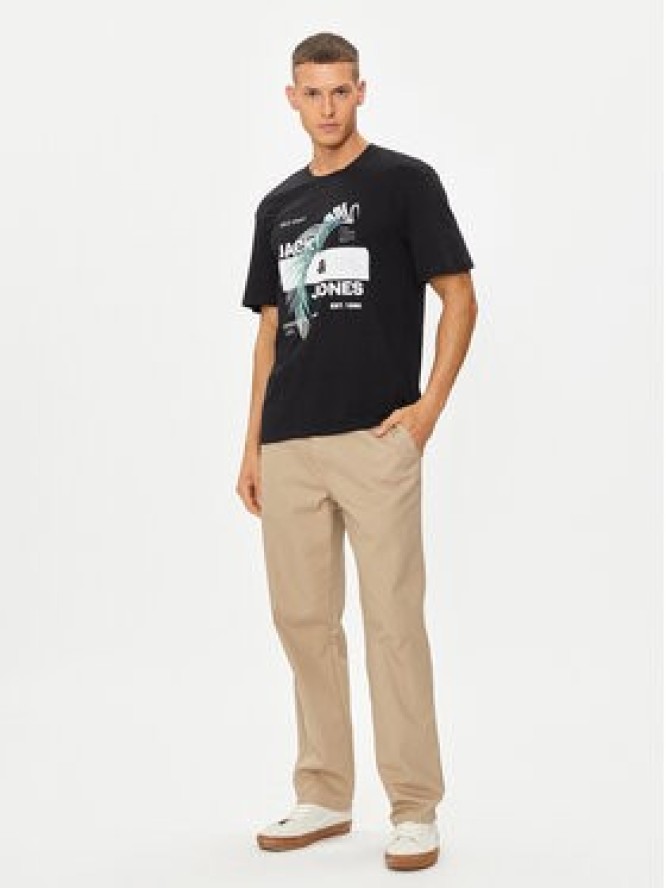 Jack&Jones T-Shirt Jjclarc 12247768 Czarny Relaxed Fit