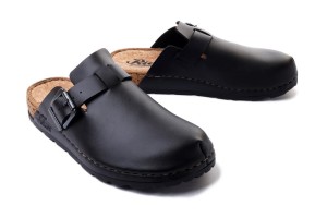 RIEKER 25680-00 black, klapki męskie