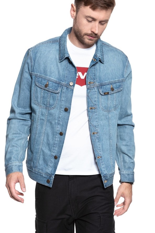 LEE RIDER JACKET MĘSKA KURTKA JEANSOWA OAKWOOD LIGHT L89ZLJXA