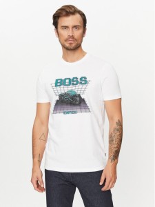 Boss T-Shirt Teenter 50503551 Biały Regular Fit