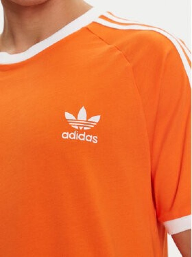 adidas T-Shirt adicolor Classics 3-Stripes IM9382 Pomarańczowy Slim Fit