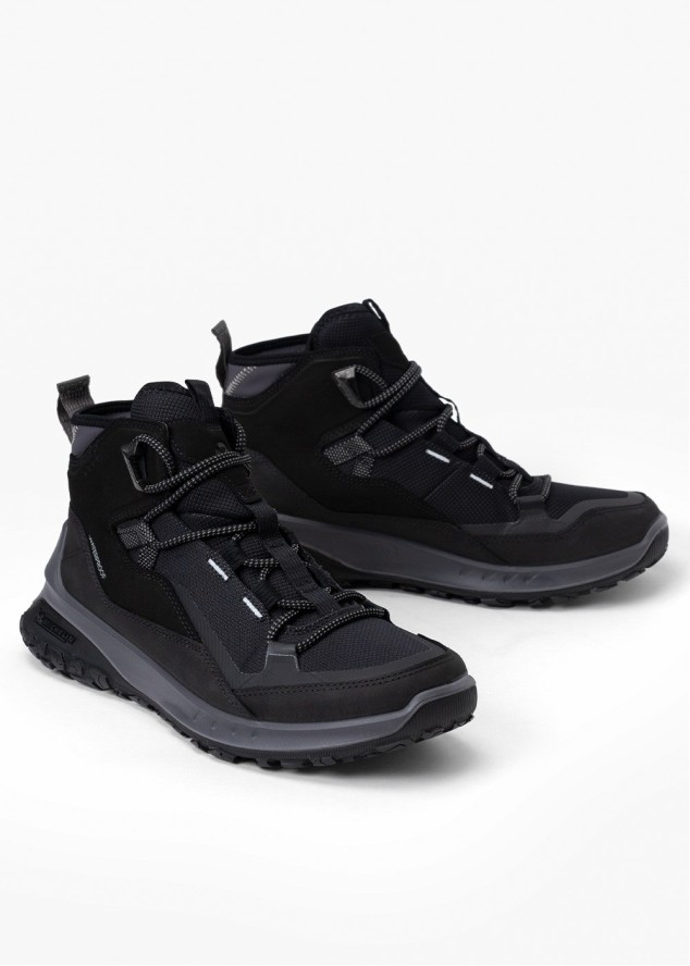 Buty outdoorowe męskie czarne ECCO ULT-TRN M MID WP