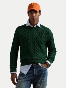 Polo Ralph Lauren Sweter 710775885509 Zielony Regular Fit