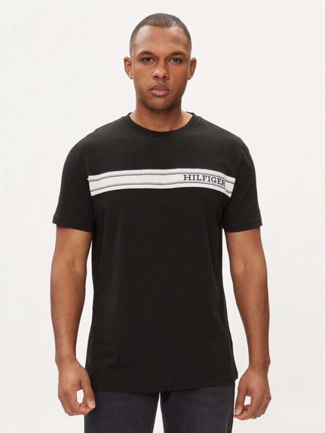 Tommy Hilfiger T-Shirt UM0UM03196 Czarny Regular Fit