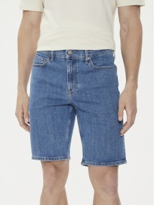 Calvin Klein Szorty jeansowe K10K112941 Niebieski Slim Fit