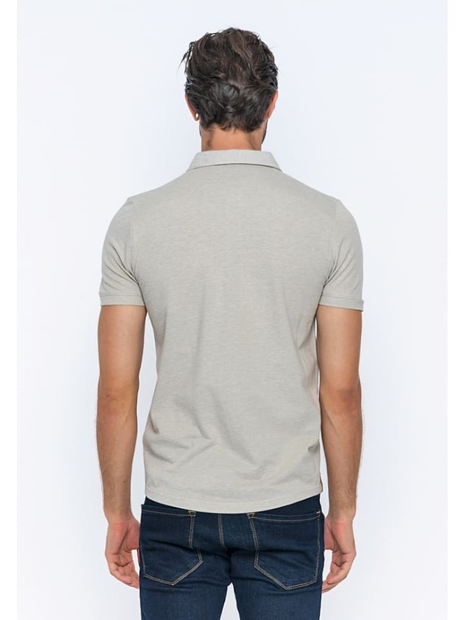 Basics & More Koszulka polo w kolorze beżowym rozmiar: XL
