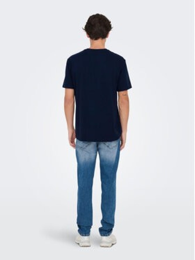 Only & Sons T-Shirt Lenny 22028593 Granatowy Regular Fit