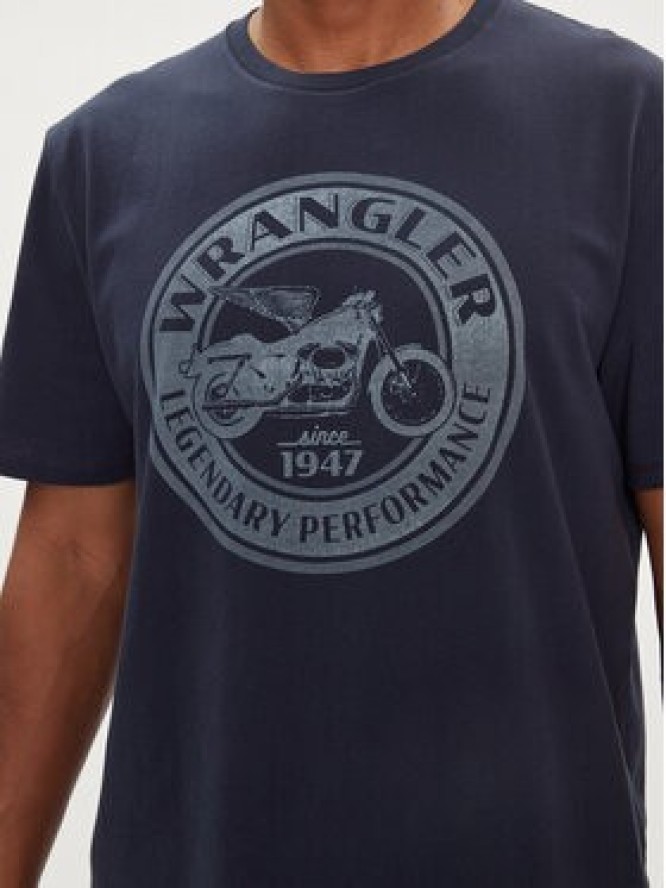 Wrangler T-Shirt Americana 112352841 Granatowy Regular Fit