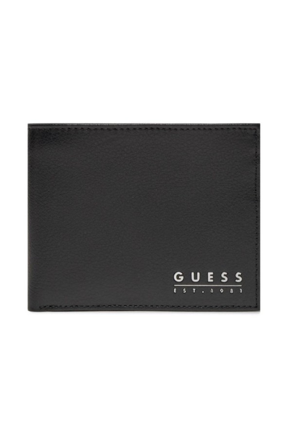 GUESS Czarny męski portfel Mestre Billfold