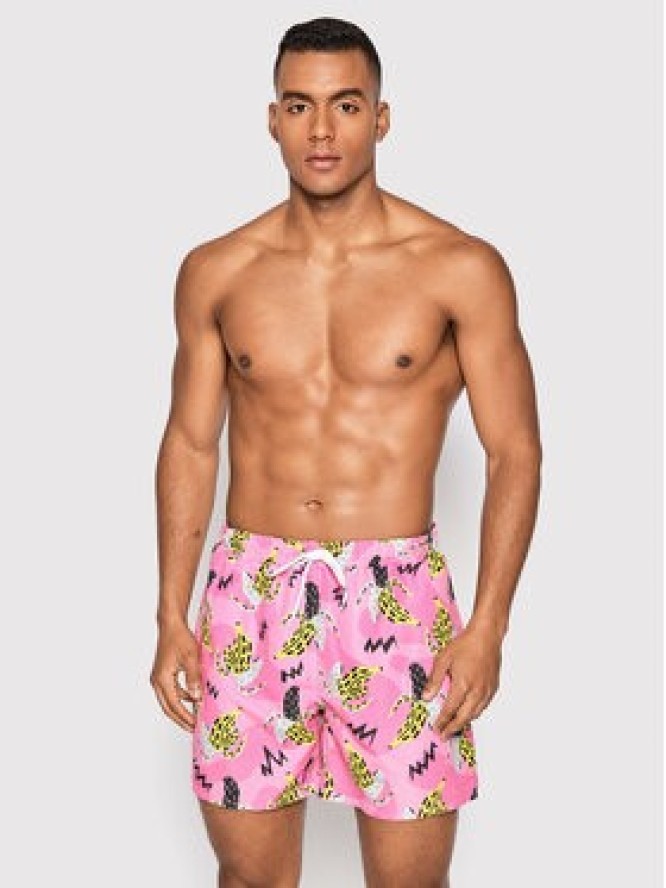 Mr. GUGU & Miss GO Szorty kąpielowe Crazy Bananas Różowy Regular Fit