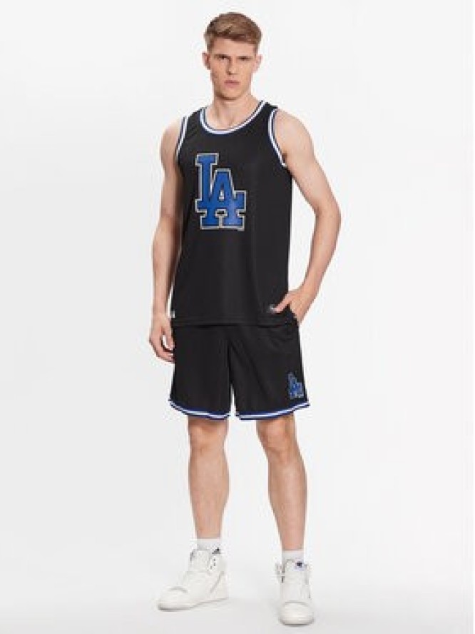 47 Brand Szorty sportowe Los Angeles Dodgers Back Court 47 Grafton Shorts Czarny Regular Fit