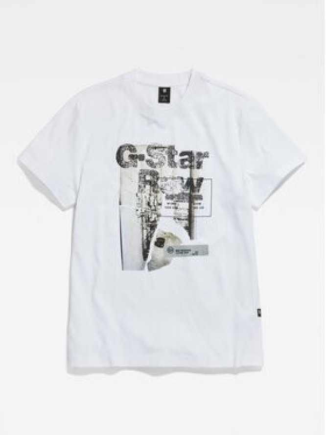 G-Star Raw T-Shirt HQ D23899-C336-110 Biały Regular Fit
