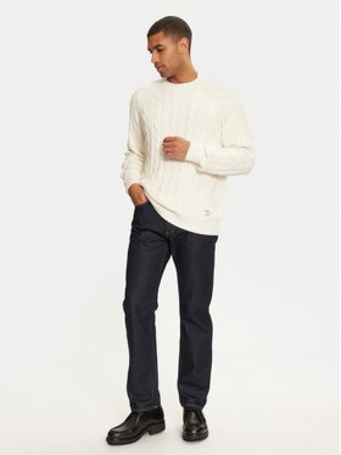 Pepe Jeans Sweter Camdem PM702455 Biały Regular Fit