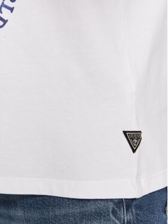 Guess T-Shirt Nautical Collage M3GI38 KBDL0 Biały Regular Fit