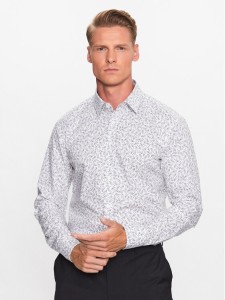 Boss Koszula 50490201 Biały Slim Fit