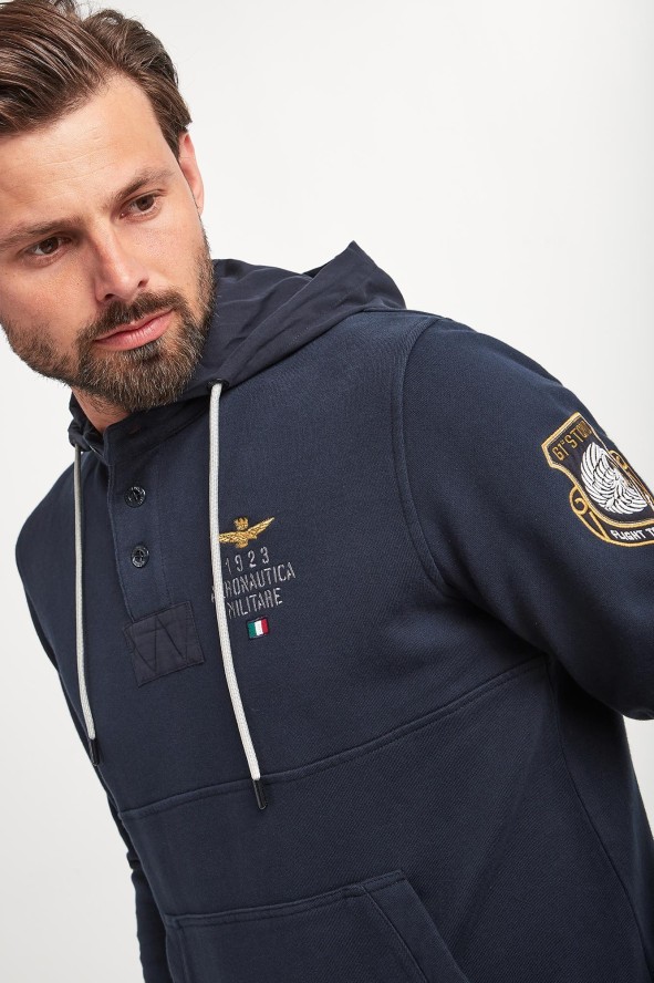 Bluza z kapturem męska AERONAUTICA MILITARE