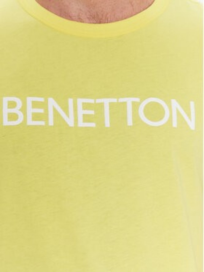 United Colors Of Benetton T-Shirt 3I1XU100A Żółty Regular Fit