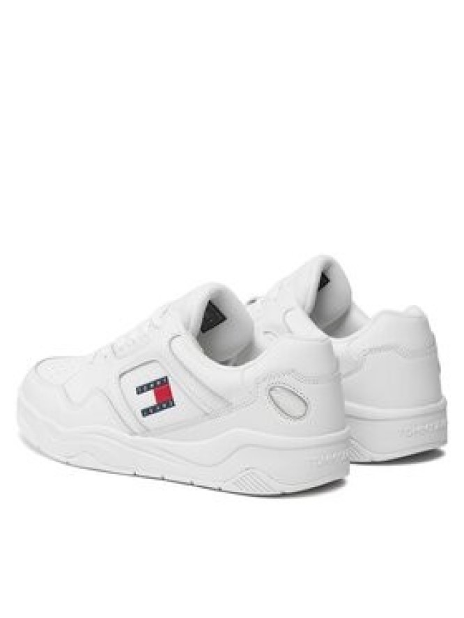 Tommy Jeans Sneakersy Tjm Leather Outsole Color EM0EM01350 Biały