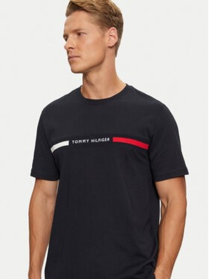 Tommy Hilfiger T-Shirt MW0MW36498 Granatowy Regular Fit