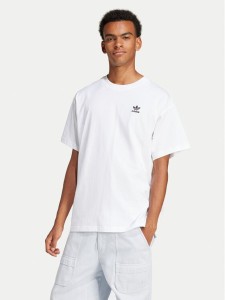 adidas T-Shirt Trefoil Essentials JD0373 Biały Oversize