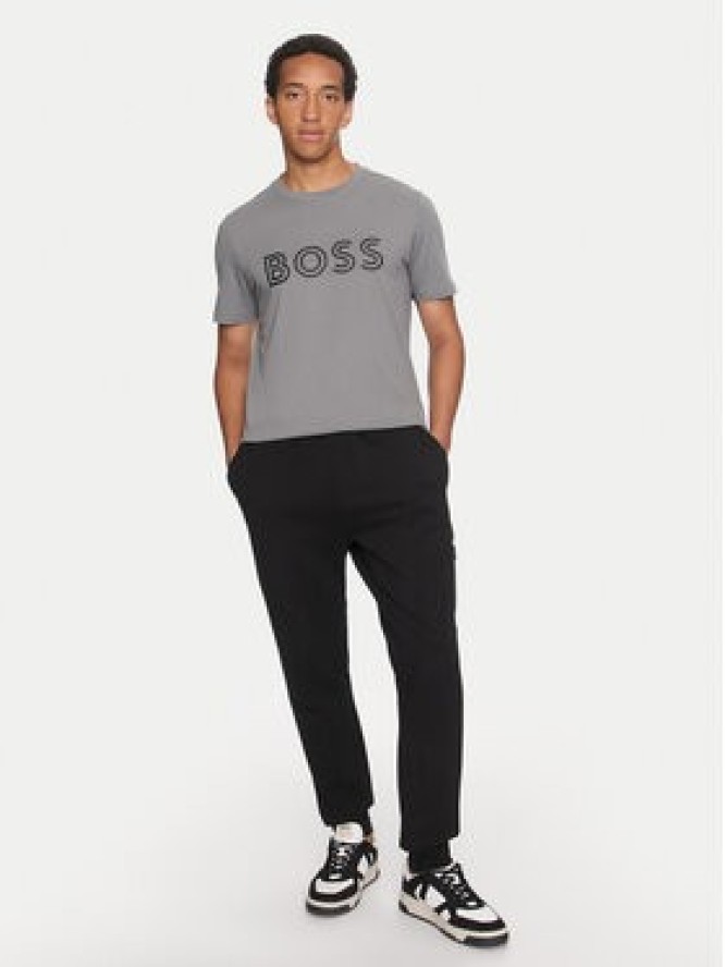 Boss T-Shirt 50519358 Szary Regular Fit