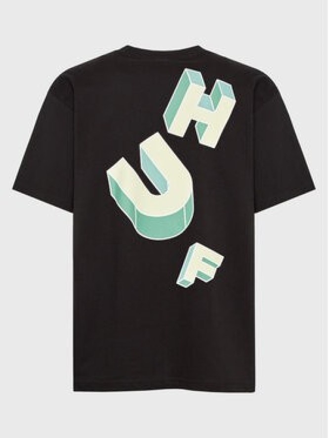 HUF T-Shirt Abecedarian TS01949 Czarny Regular Fit