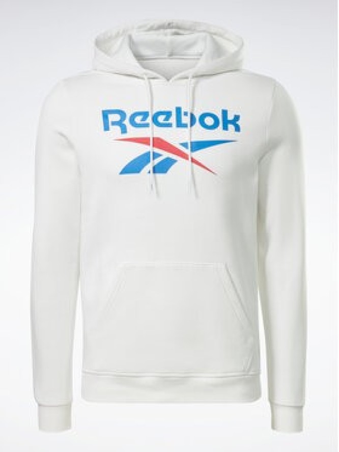 Reebok Bluza Identity Stacked Logo H54805 Biały Regular Fit