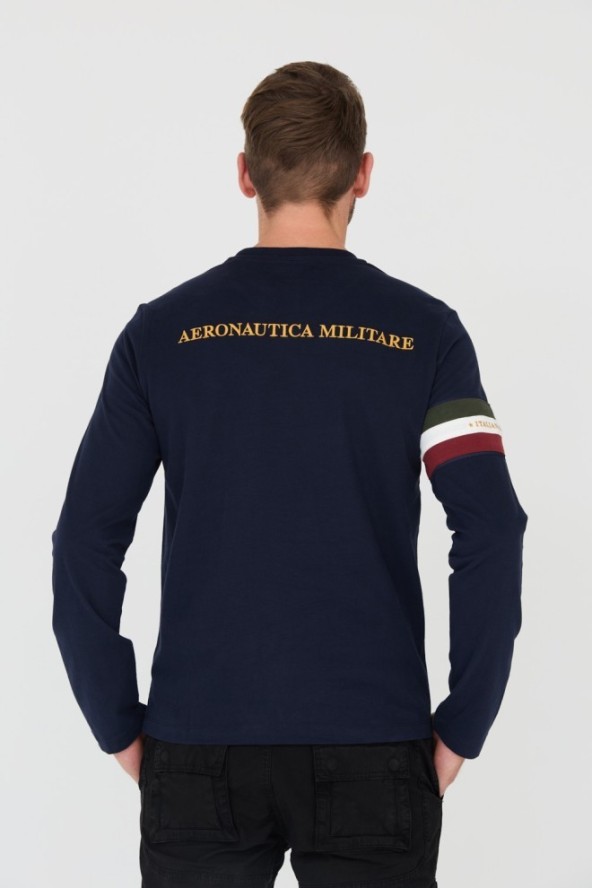 AERONAUTICA MILITARE Granatowy longsleeve 100th anniversary