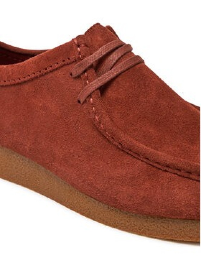 Clarks Półbuty Wallabee Evo 26178278 Pomarańczowy