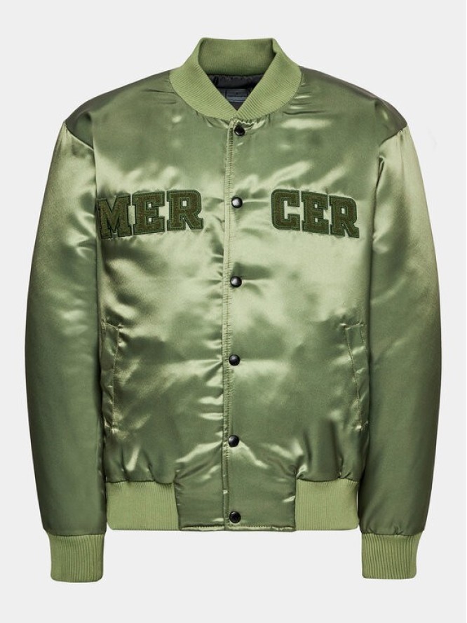 Mercer Amsterdam Kurtka bomber Unisex The Varsity MEAP233003 Zielony Classic Fit