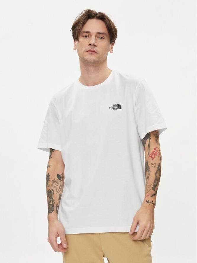 The North Face T-Shirt Simple Dome NF0A87NG Biały Regular Fit