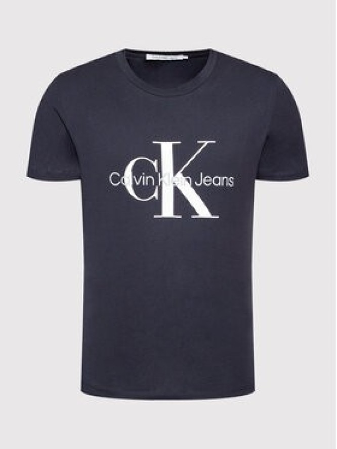 Calvin Klein Jeans T-Shirt J30J320935 Granatowy Slim Fit