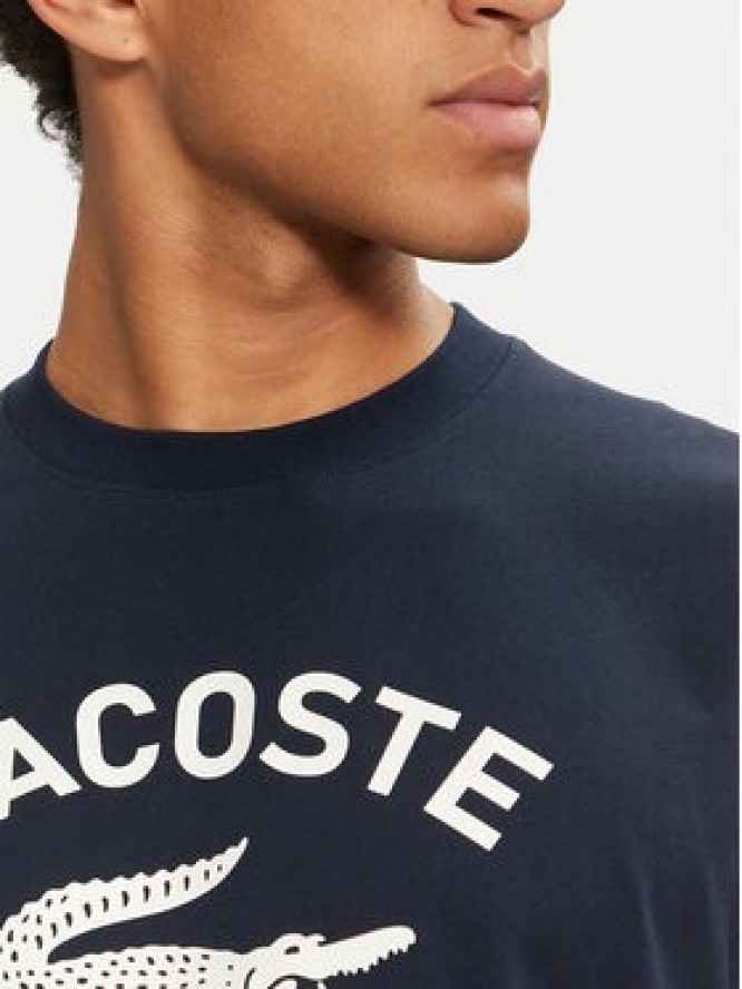 Lacoste T-Shirt TH2733 Granatowy Classic Fit