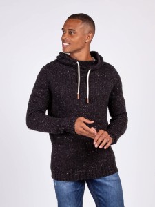 KEY LARGO Sweter "Vincent" w kolorze czarnym rozmiar: XL